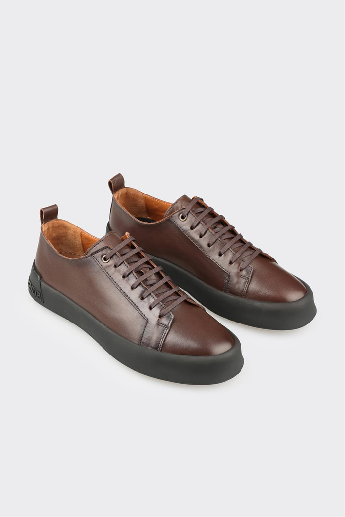 Kahve Deri Erkek Günlük Ayakkabı
