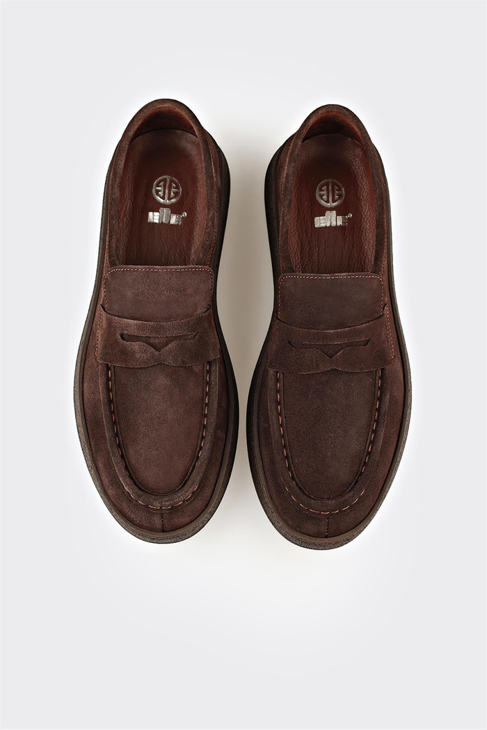 Kahve Deri Erkek Günlük Ayakkabı