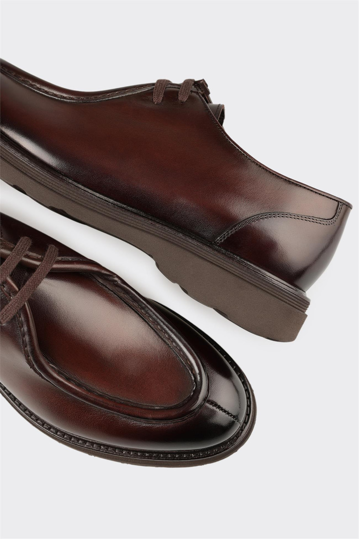 Kahve Deri Erkek Günlük Ayakkabı