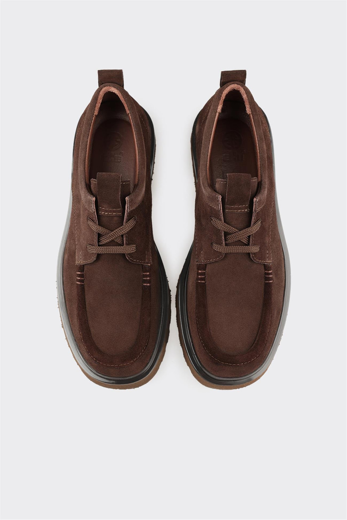 Kahve Deri Erkek Günlük Ayakkabı