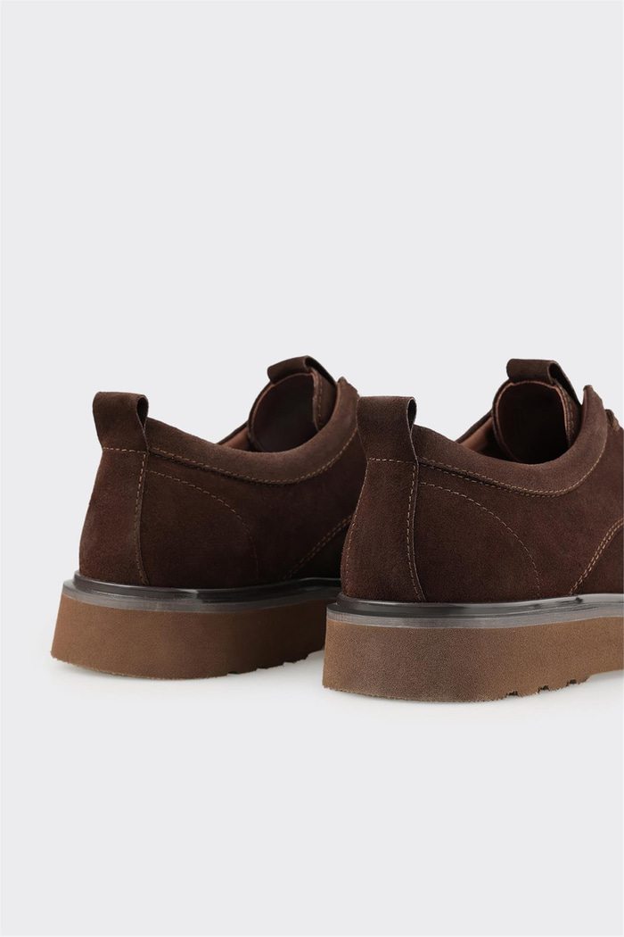 Kahve Deri Erkek Günlük Ayakkabı