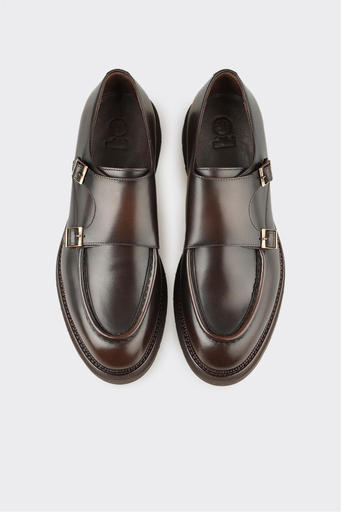 Kahve Deri Erkek Günlük Ayakkabı