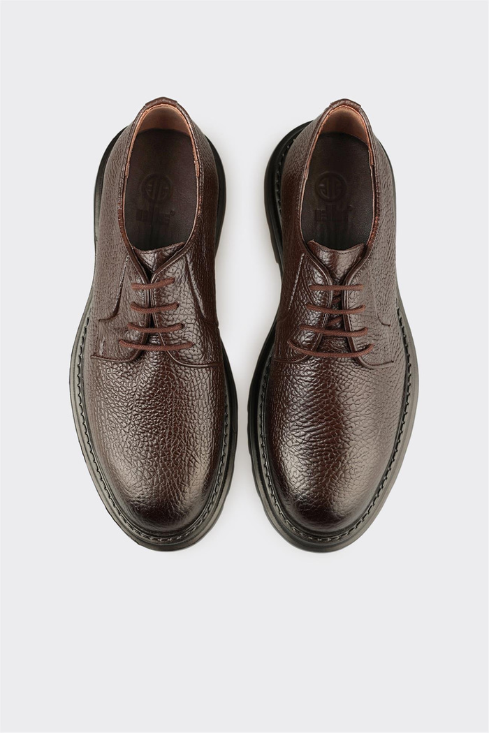 Kahve Deri Erkek Günlük Ayakkabı