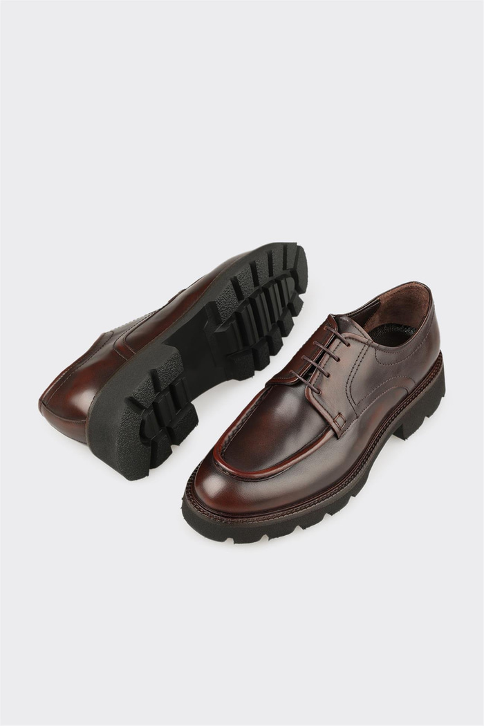 Kahve Deri Erkek Günlük Ayakkabı