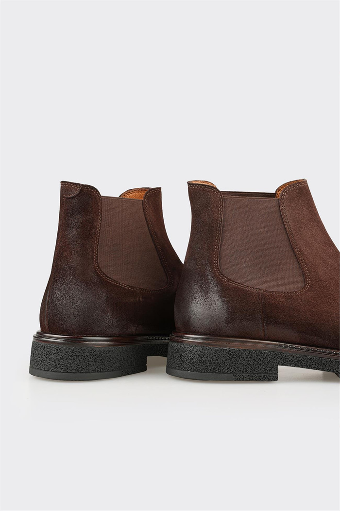 Kahve Deri Erkek Günlük Bot