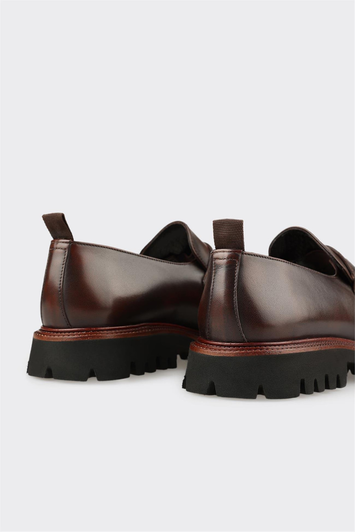 Kahve Deri Erkek Günlük Loafer
