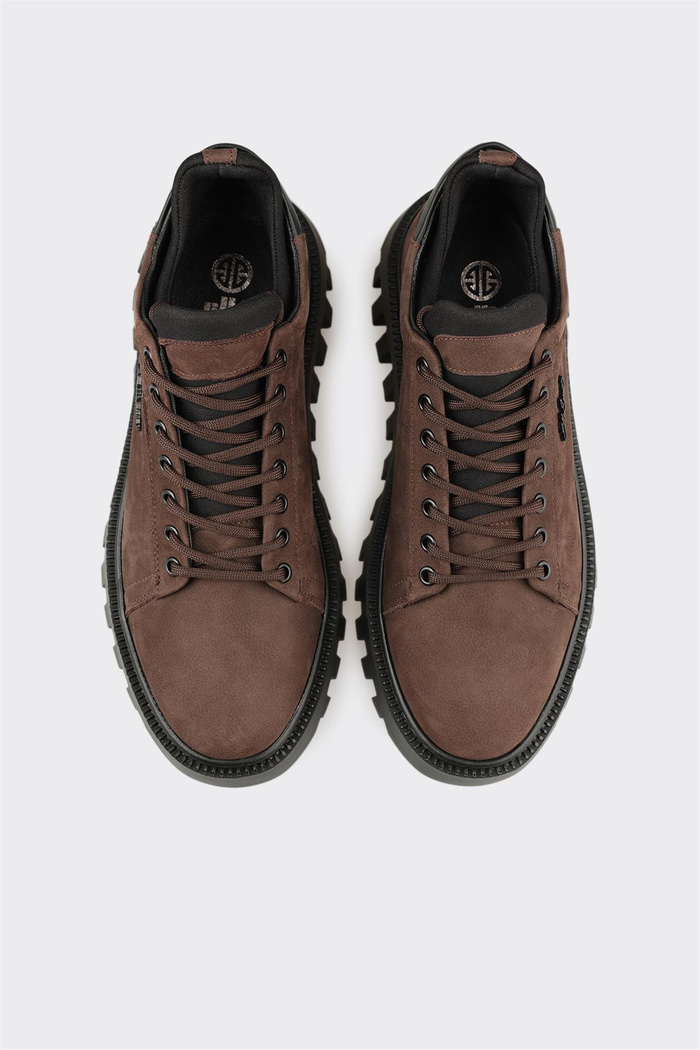 Kahve Deri Erkek Spor Ayakkabı