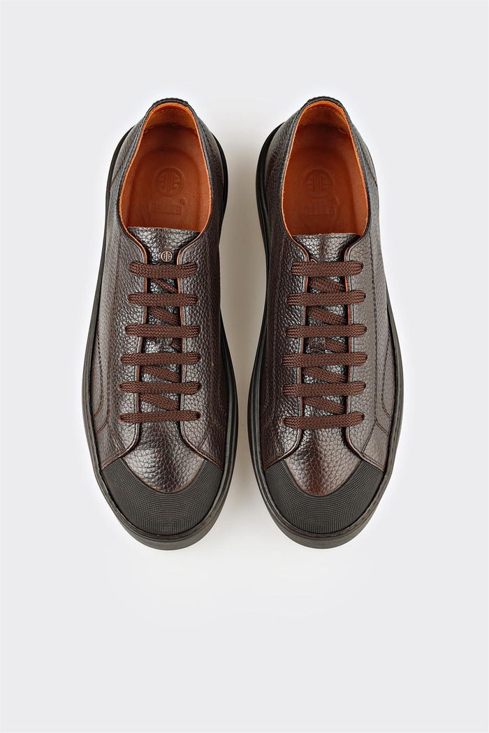 Kahve Deri Erkek Spor Ayakkabı