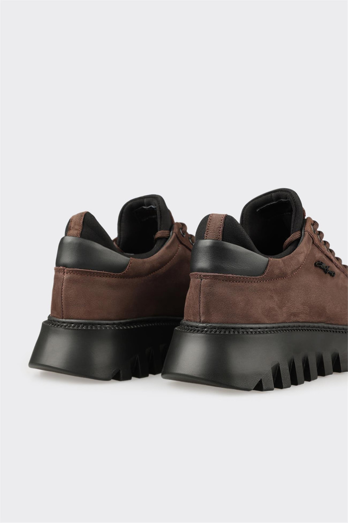 Kahve Deri Erkek Spor Ayakkabı