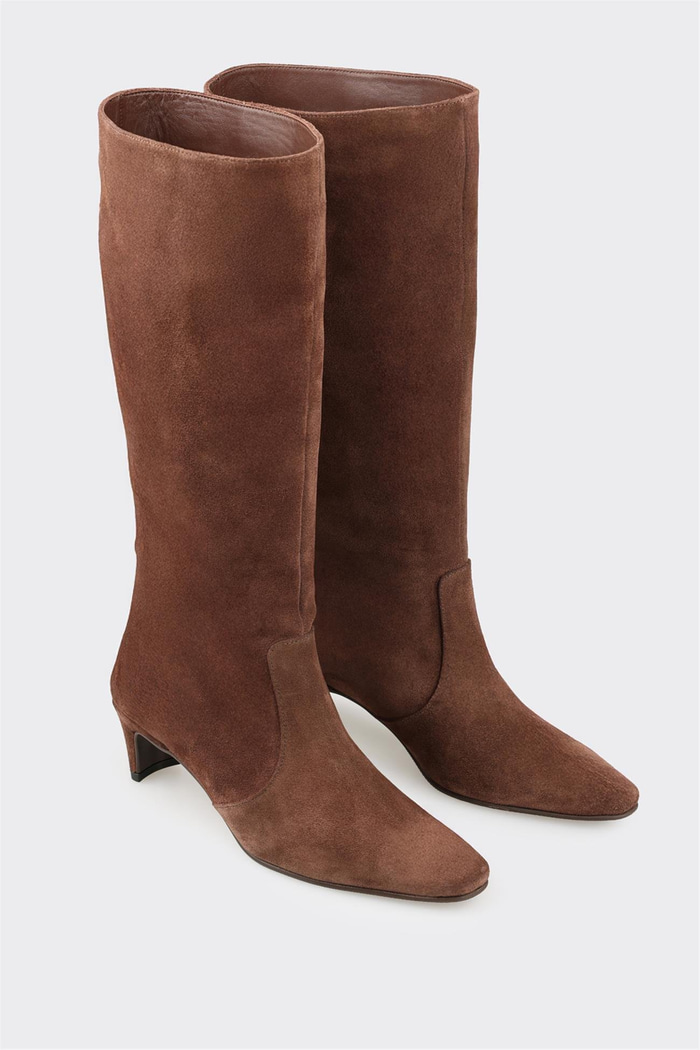 Kahve Deri Kadın Çizme