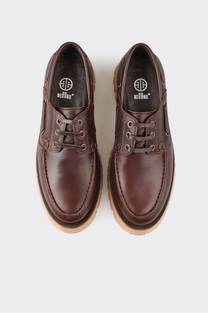 Kahve Deri Kadın Günlük Ayakkabı