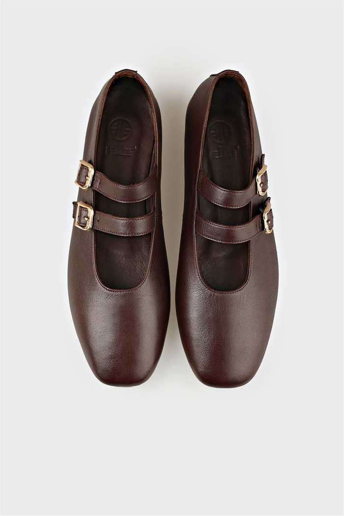 Kahve Deri Kadın Günlük Ayakkabı