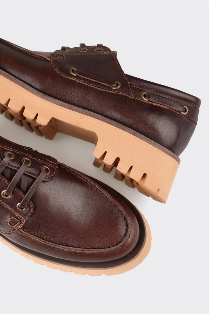 Kahve Deri Kadın Günlük Ayakkabı