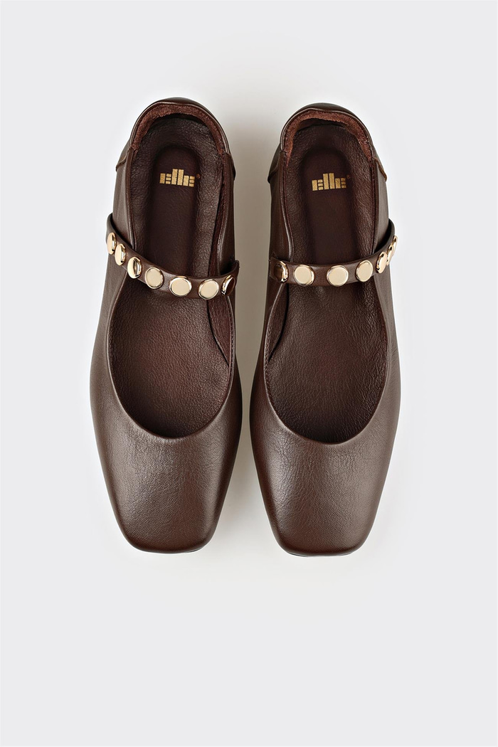 Kahve Deri Kadın Günlük Ayakkabı