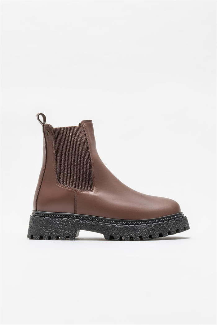 Kahve Deri Kadın Günlük Bot