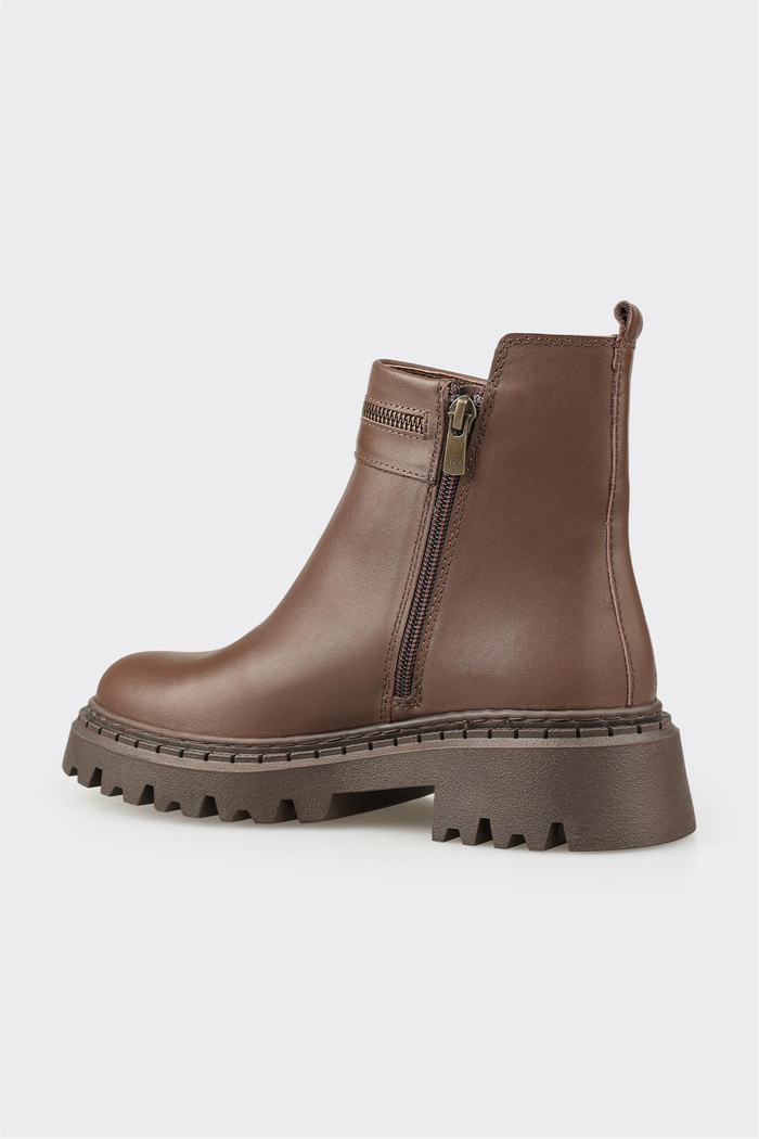 Kahve Deri Kadın Günlük Bot