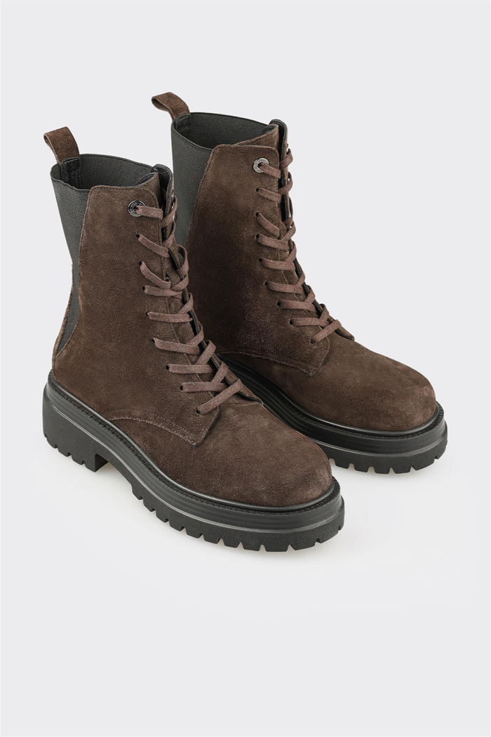 Kahve Deri Kadın Günlük Bot