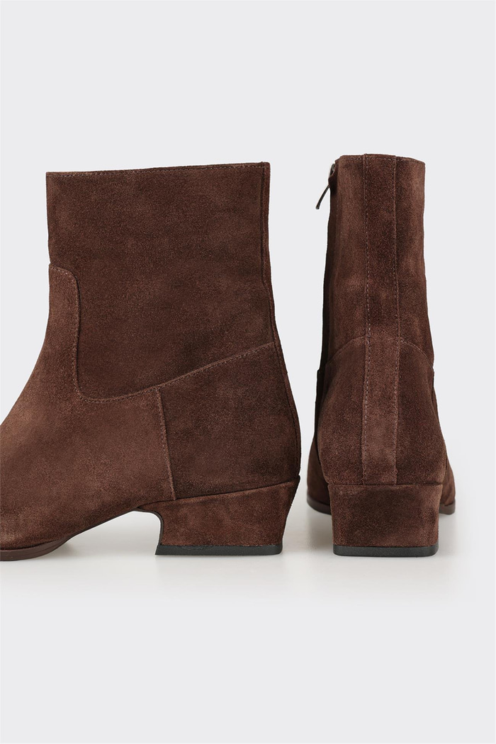 Kahve Deri Kadın Klasik Bot