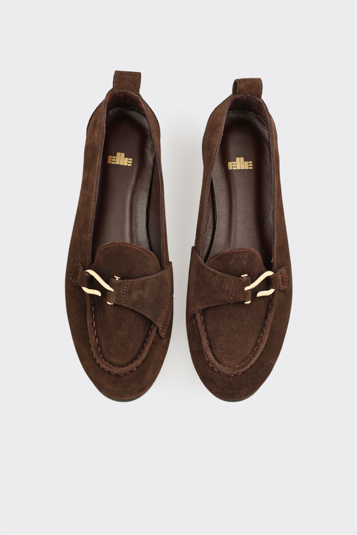 Kahve Deri Kadın Loafer