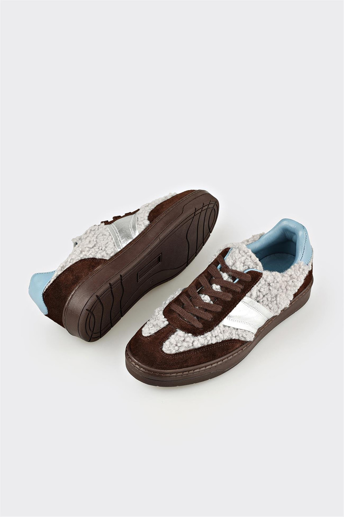 Kahve Deri Kadın Spor Ayakkabı