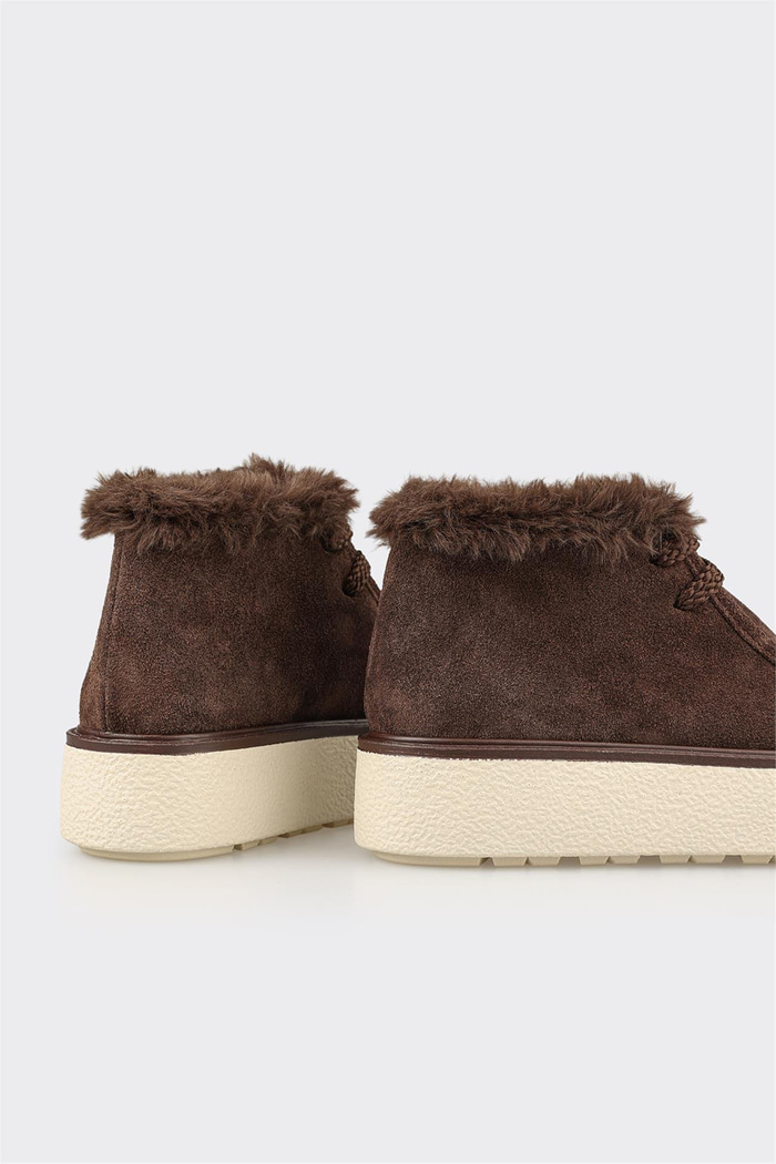 Kahve Deri Kadın Spor Bot