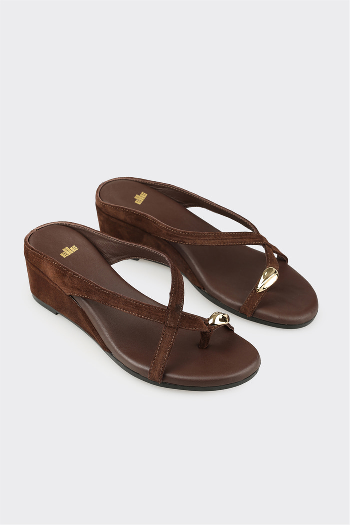 Kahve Deri Kadın Terlik