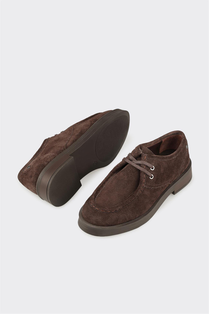 Kahve Deri Kadın Günlük Bağcıklı Ayakkabı