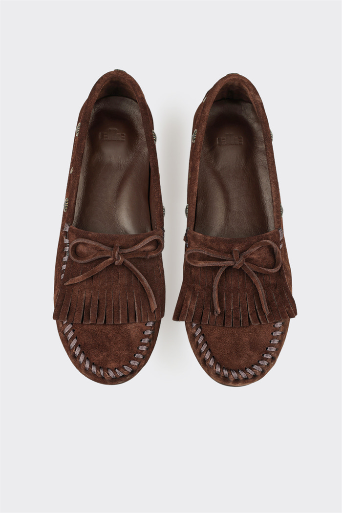 Kahve Deri Kadın Günlük Loafer