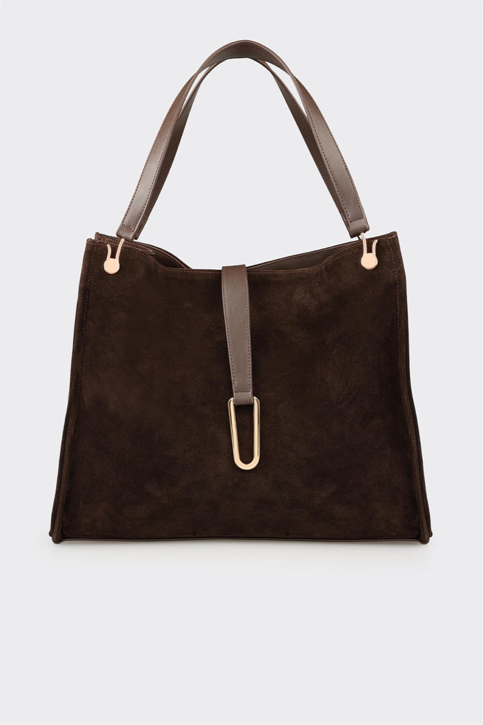 Kahve Kadın Büyük Omuz Çantası