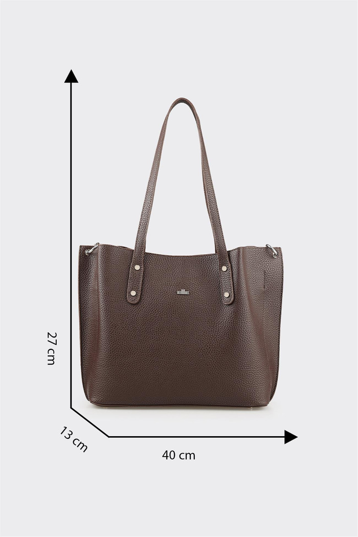 Kahve Kadın Büyük Omuz Çantası