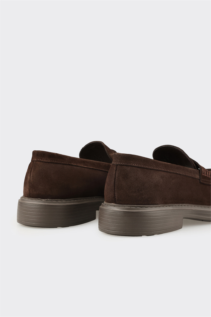 Kahve Deri Erkek Klasik Loafer