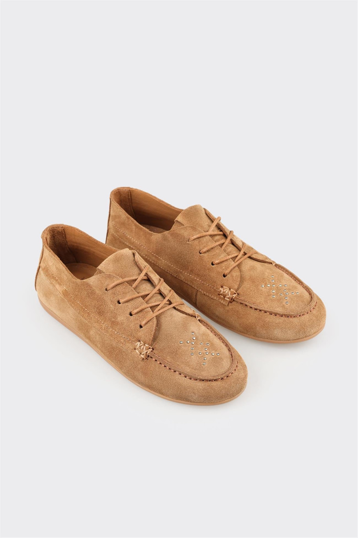 Naturel Deri Kadın Günlük Ayakkabı