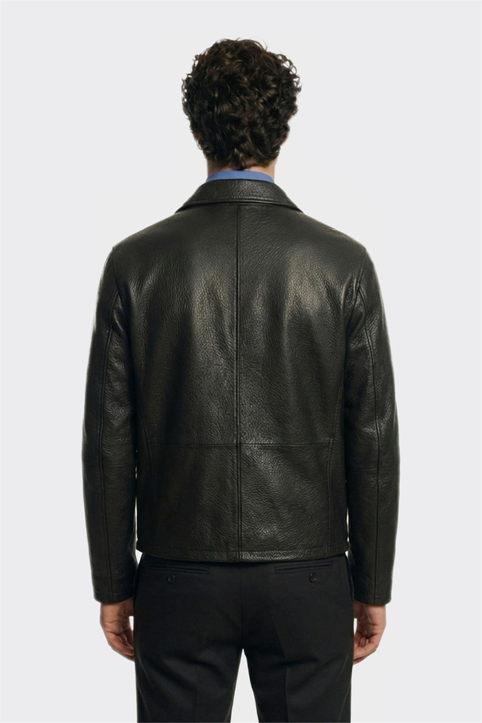 Siyah Deri Erkek Ceket