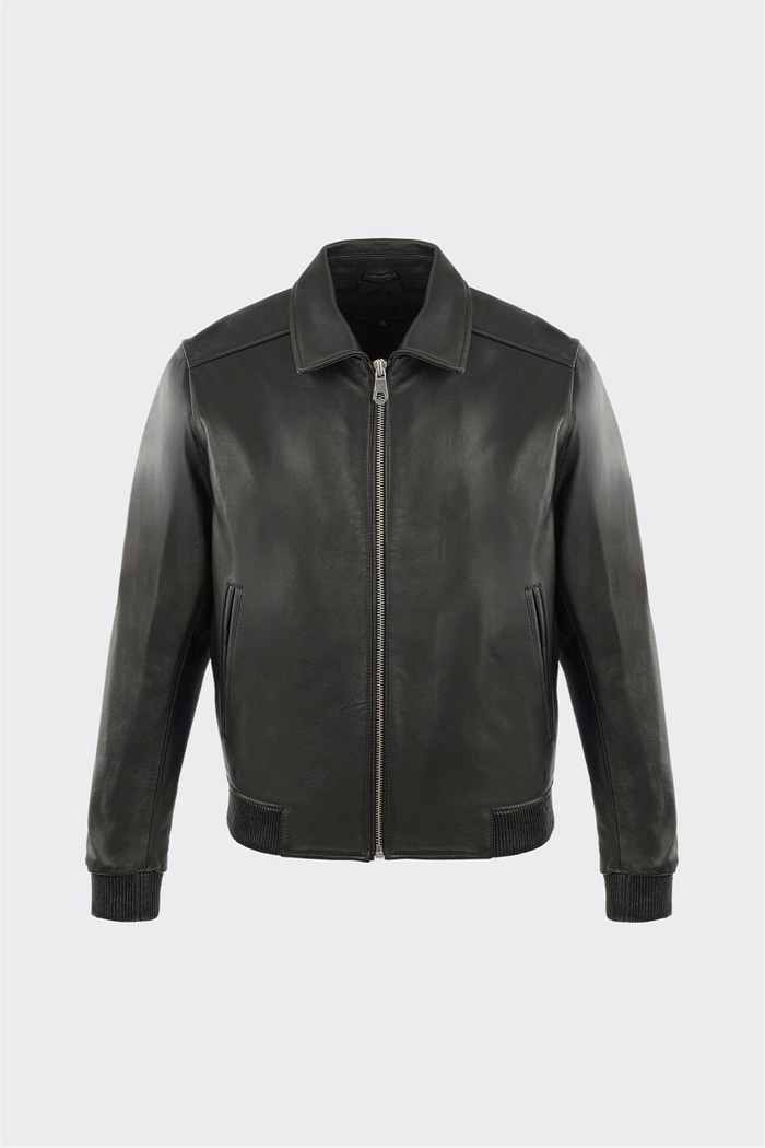 Siyah Deri Erkek Ceket