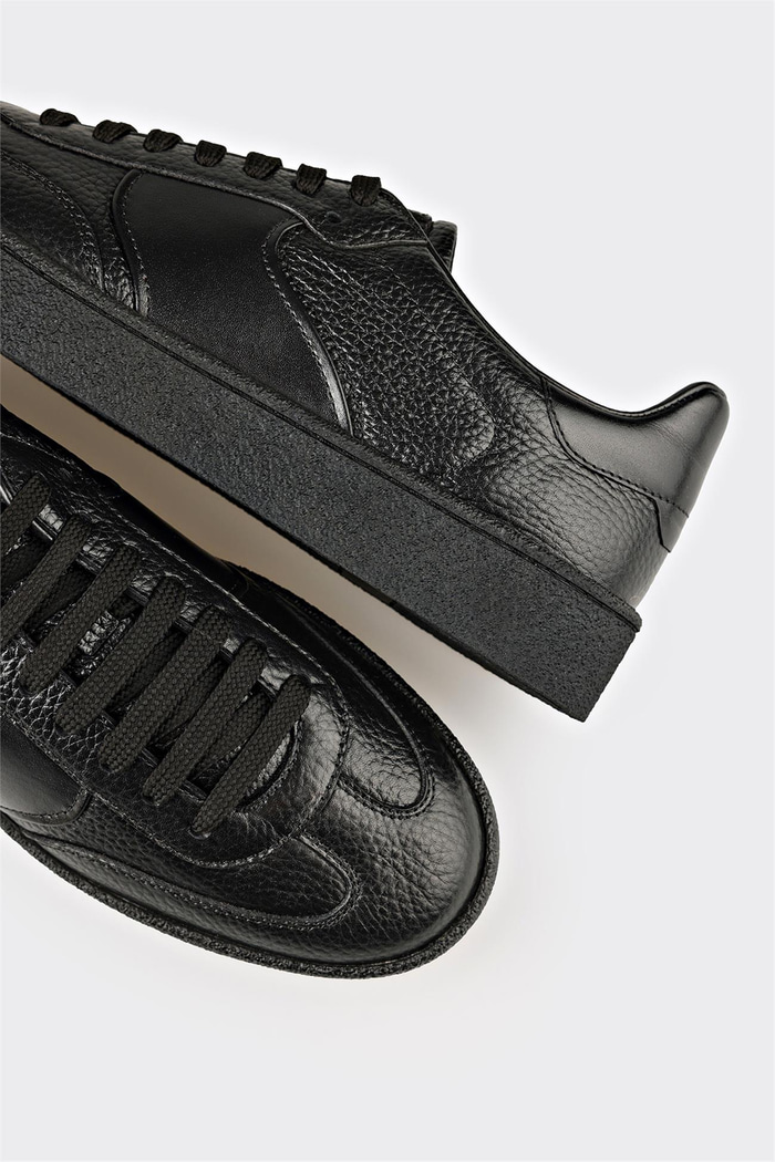 Siyah Deri Erkek Günlük Ayakkabı