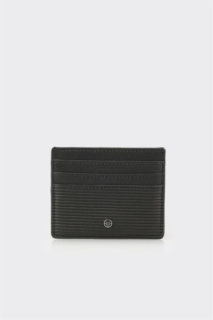 Siyah Deri Erkek Kartlık