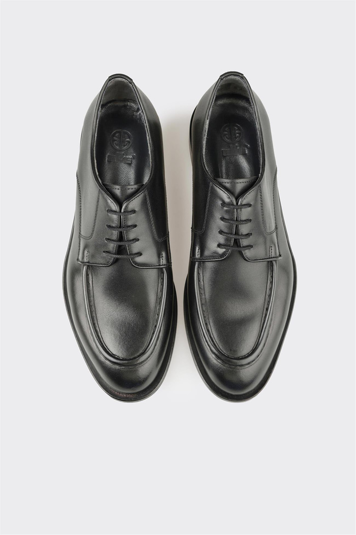 Siyah Deri Erkek Klasik Ayakkabı