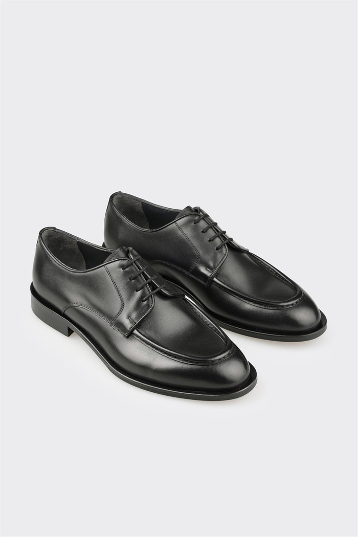 Siyah Deri Erkek Klasik Ayakkabı