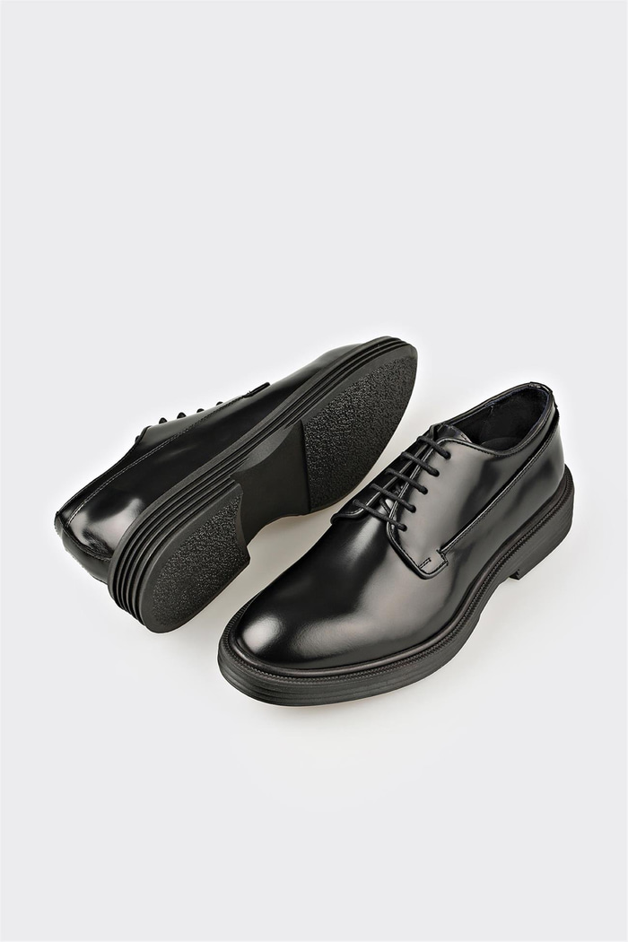 Siyah Deri Erkek Klasik Ayakkabı