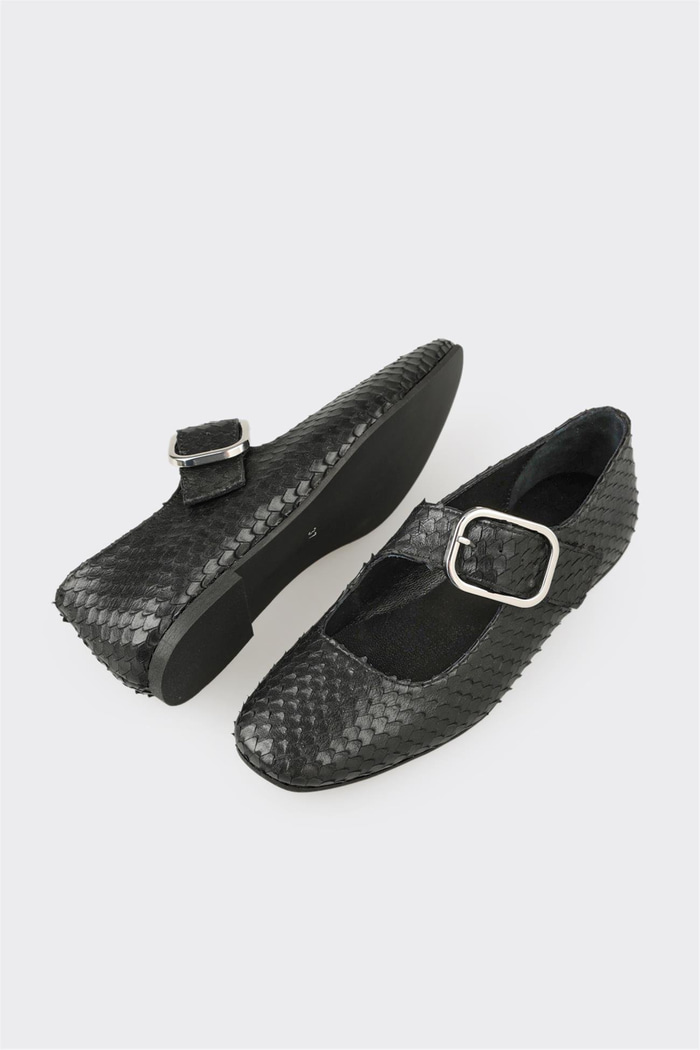 Siyah Deri Kadın Günlük Ayakkabı