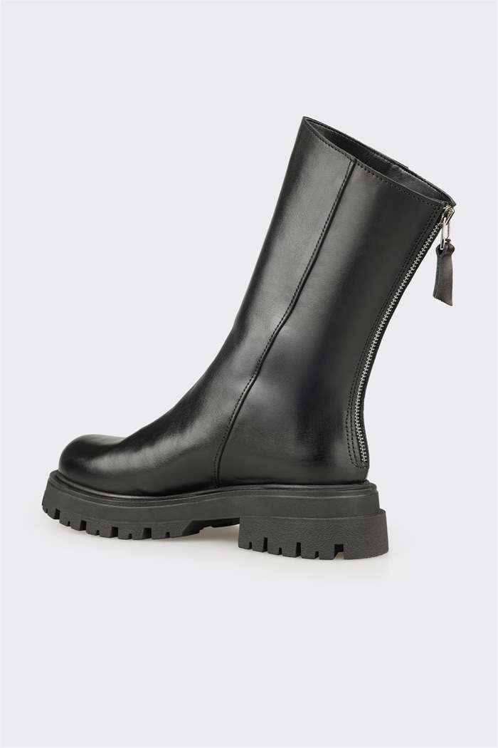 Siyah Deri Kadın Günlük Bot