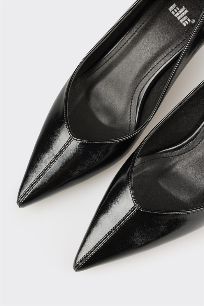 Siyah Kadın Orta Topuk Ayakkabı