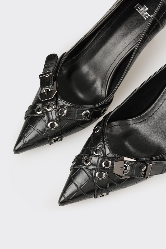 Siyah Kadın Yüksek Topuk Ayakkabı