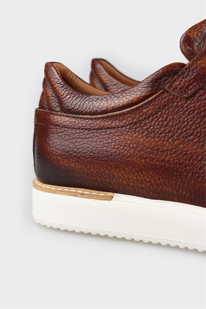 Taba Deri Erkek Günlük Ayakkabı