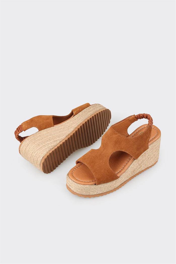 Taba Deri Kadın Espadril