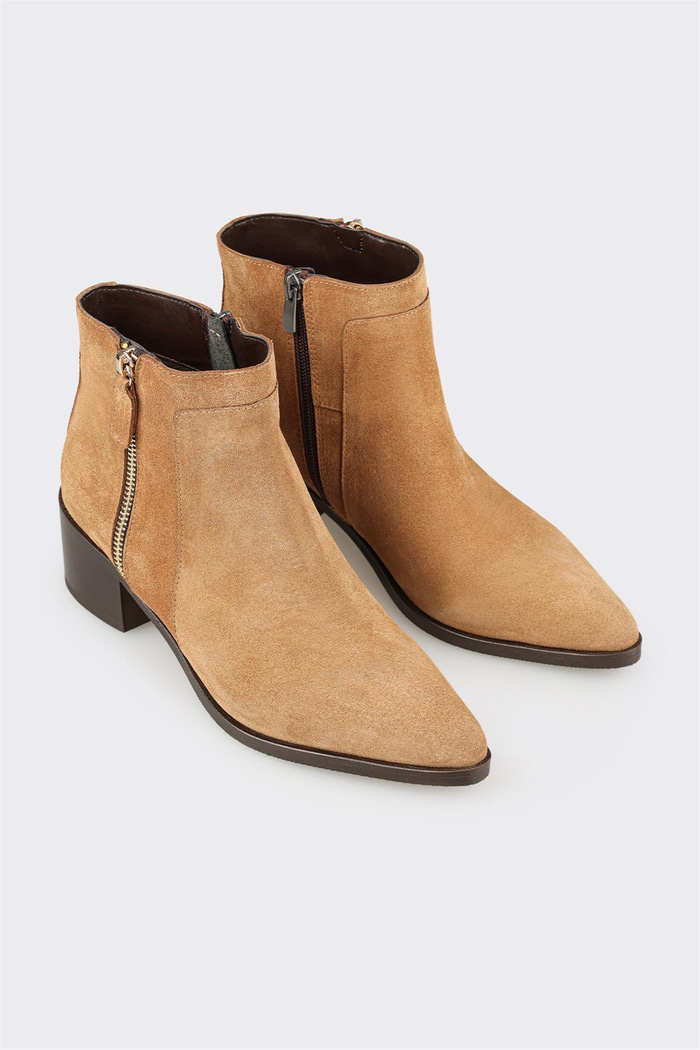 Taba Deri Kadın Klasik Bot