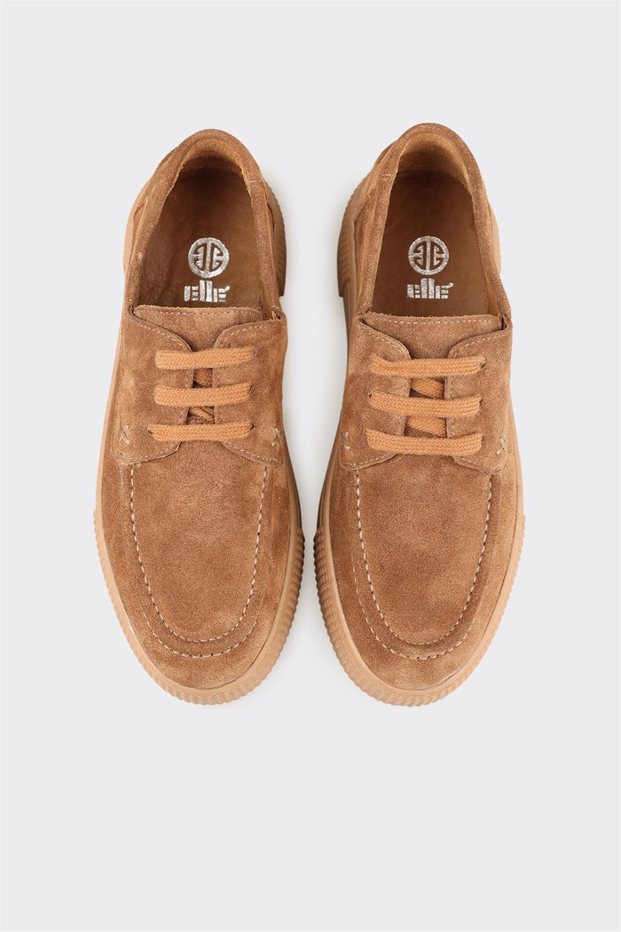 Taba Deri Kadın Spor Ayakkabı