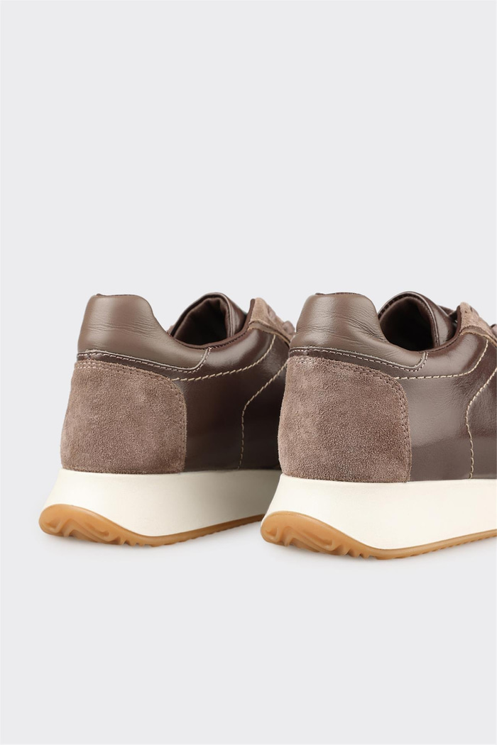 Vizon Deri Kadın Spor Ayakkabı