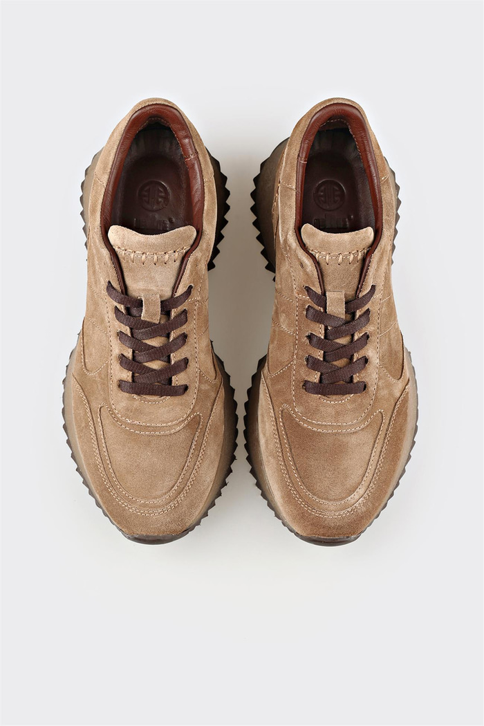 Vizon Deri Kadın Spor Ayakkabı