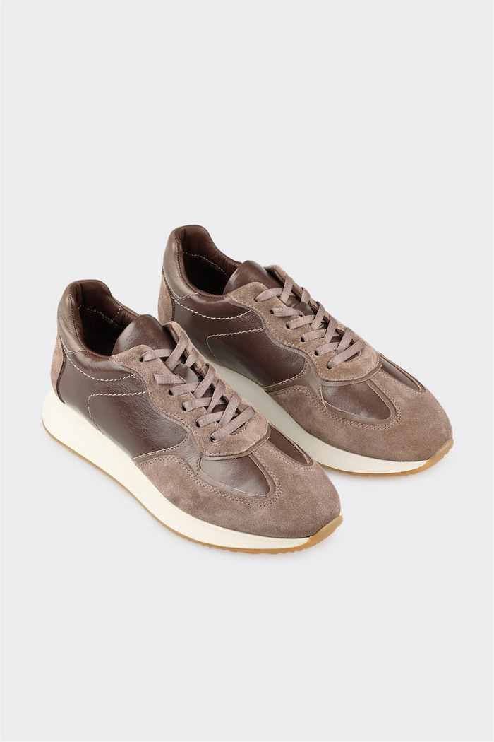 Vizon Deri Kadın Spor Ayakkabı